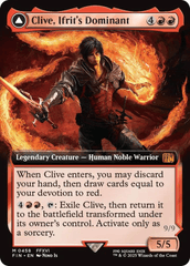 Clive, Ifrit's Dominant // Ifrit, Warden of Inferno - Extended Art - Foil